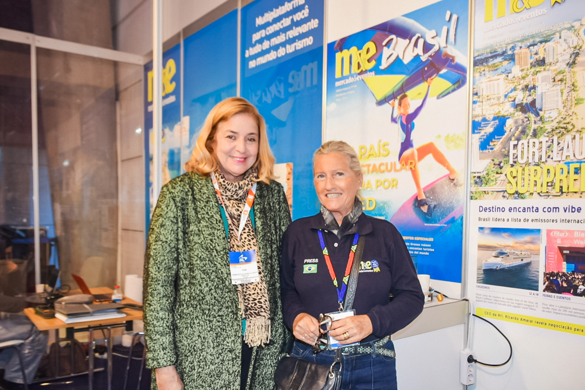 Cristina Lira, jornalista especializada em Turismo, com Rosa Masgrau, vice-presidente do M&E Cristina Lira, jornalista especializada em Turismo, com Rosa Masgrau, vice-presidente do M&E
