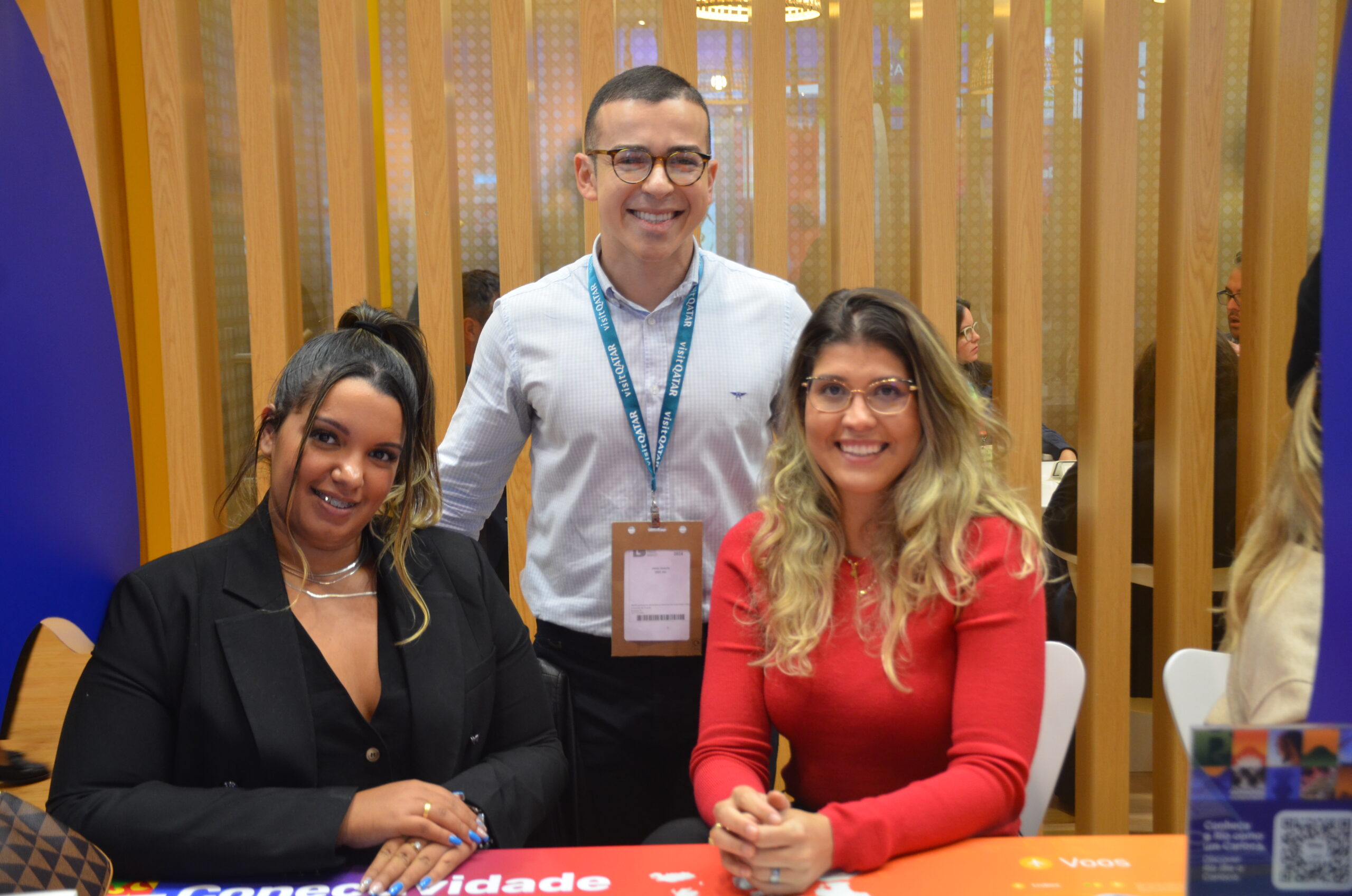 Vivian Ladeira, Jonas Queiros e Leticia Spata, da Riotur Vivian Ladeira, Jonas Queiros e Leticia Spata, da Riotur