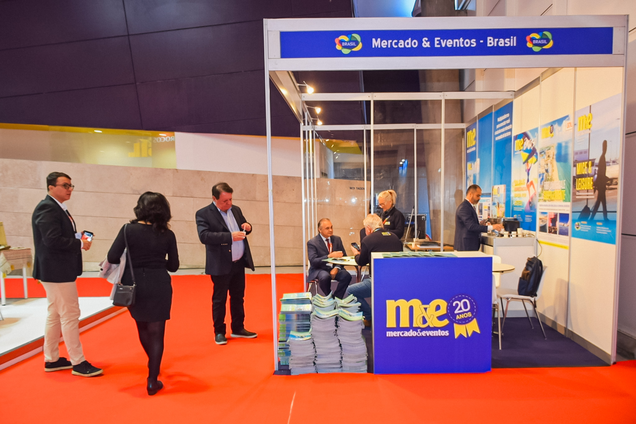 Empresários, representantes de entidades e destinos marcaram presença no estande do M&E Empresários, representantes de entidades e destinos marcaram presença no estande do M&E
