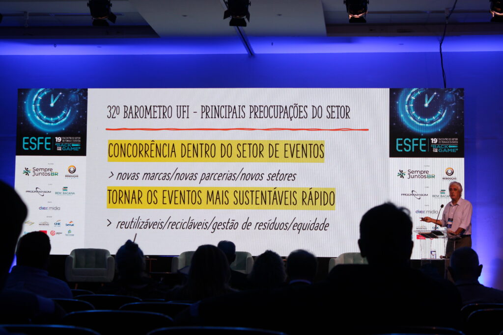 Esfe 2024 reúne profissionais e mais de 30 marcas para debater futuro dos eventos 3 Esfe destaca os numeros e potenciais do setor de eventos Esfe 2024 reúne profissionais e mais de 30 marcas para debater futuro dos eventos