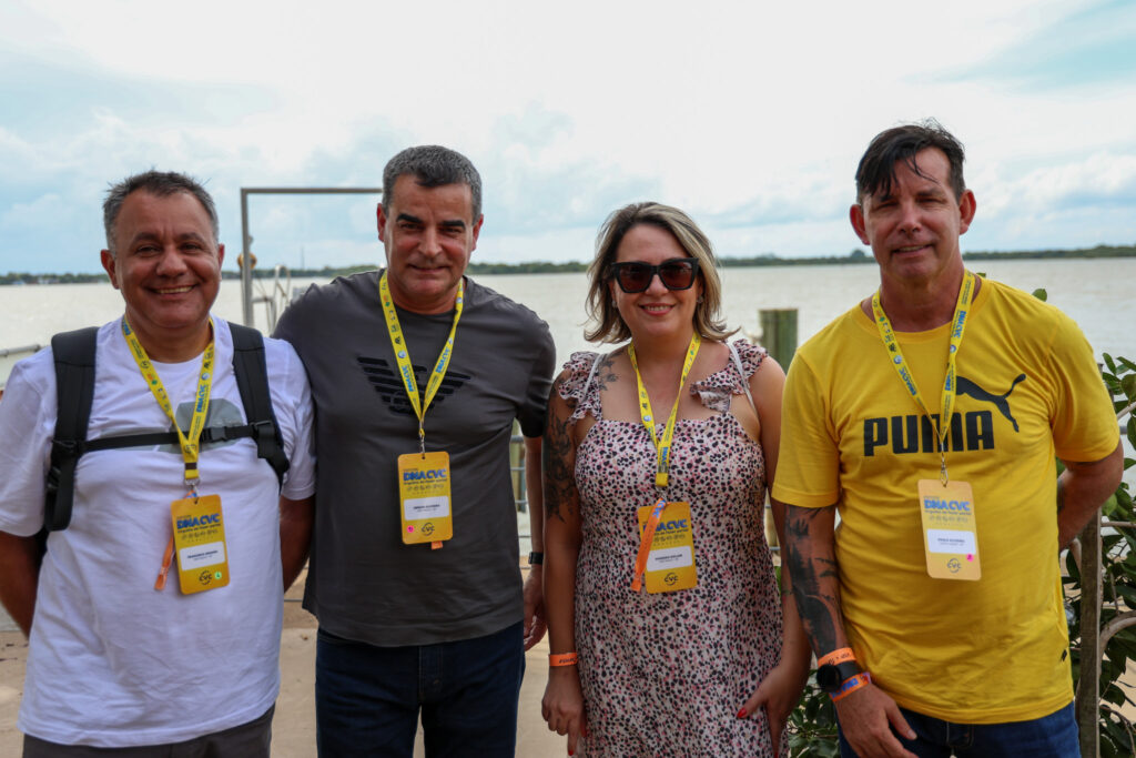 Francisco Aragão, CVC São Paulo, Sérgio Oliveira, CVC São Paulo, Vanessa Soller, CVC São Paulo, e Paulo Oliveira, CVC Santo André