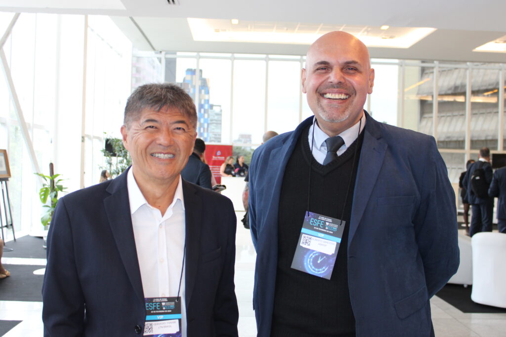 Gervasio Tanabe, da LTN Brasil, e Roberto Gracioso, da ABIH-SP Gervasio Tanabe, da LTN Brasil, e Roberto Gracioso, da ABIH-SP