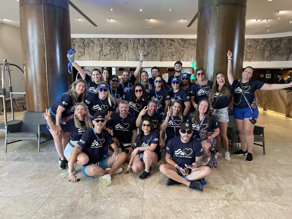 Os agentes premiados no Hotel Wish em Salvador