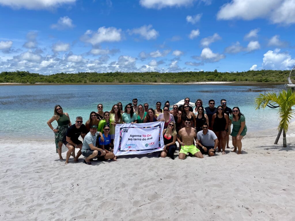 O grupo curtiu as lagoas de Baixio na manhã desta quinta-feira (15)