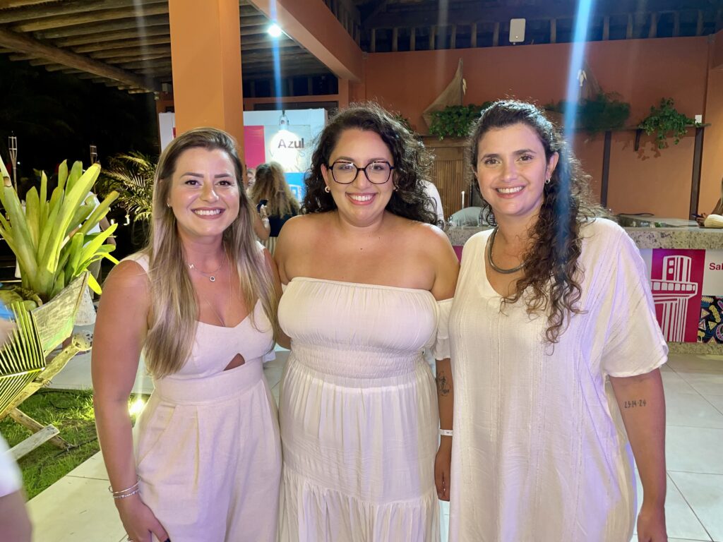 Natalia Saderi, Aline Lima e Giulliana Mesquita, da Azul Viagens