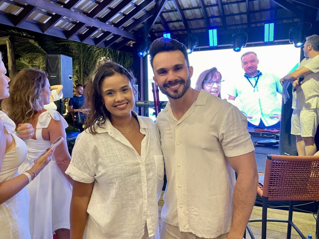 Daiane Rocha e Diogo Marinho, do Santander também estiveram presentes na premiação