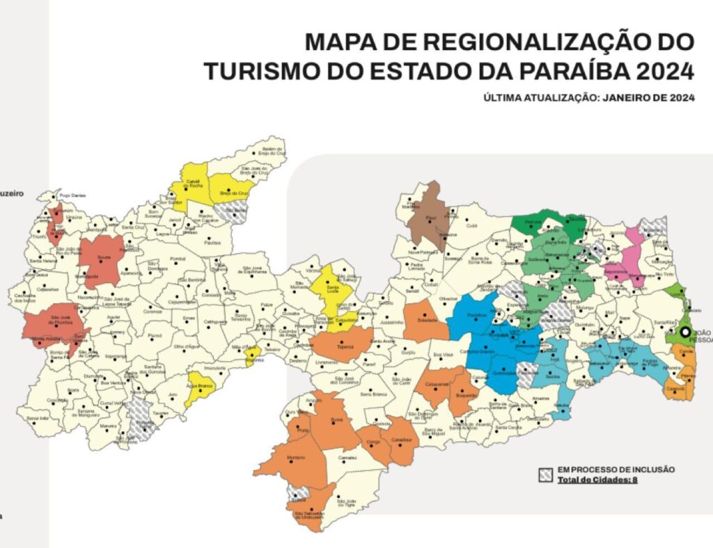 Governo da Paraíba pede aos municípios que atualizem suas inscrições no Mapa do Turismo Governo da Paraíba pede aos municípios que atualizem suas inscrições no Mapa do Turismo