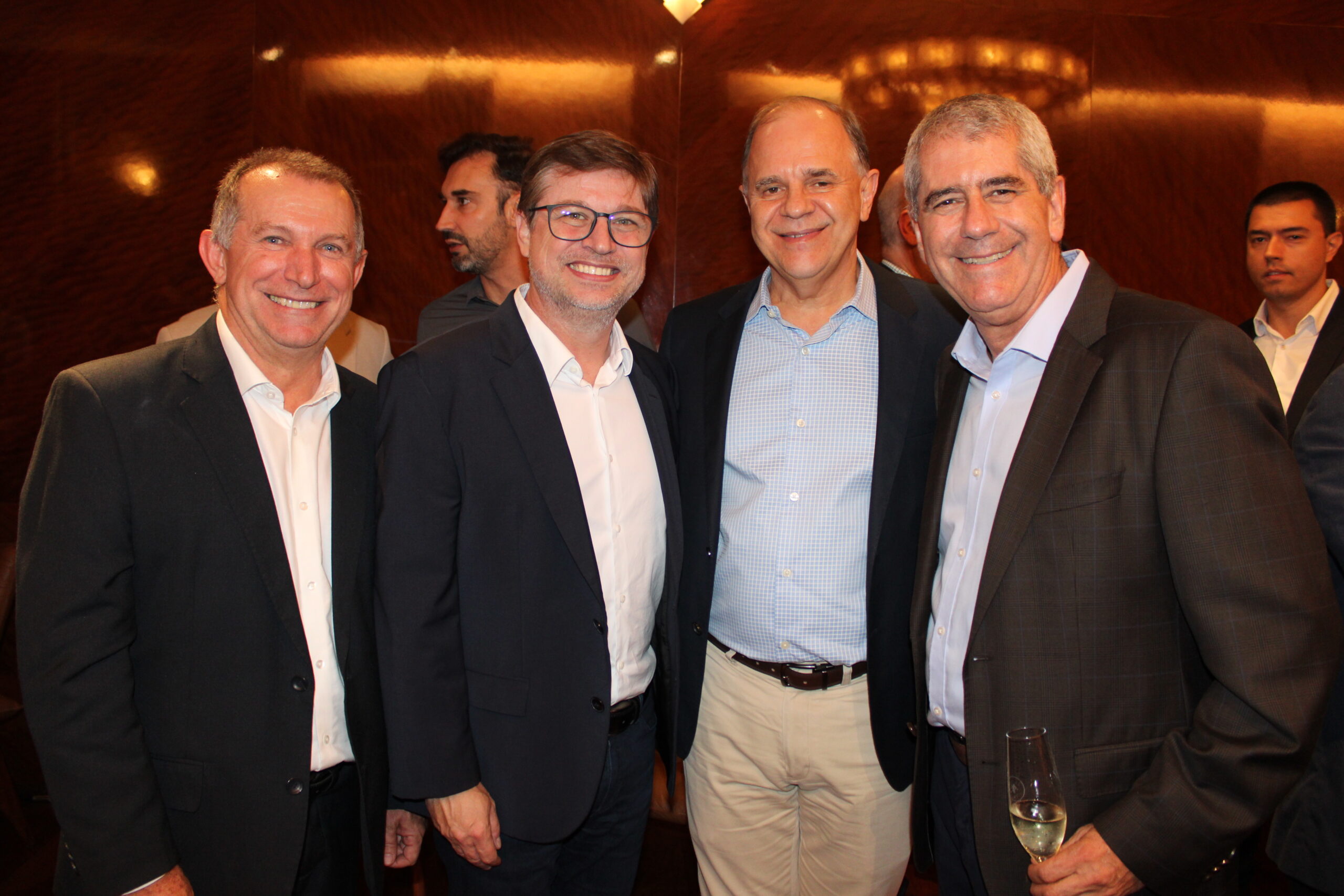 Luis Quaggio, da Ancoradouro, Bob Rossato, da Decolar, e Victor Baseggio e Celso Garcia, da CI Luis Quaggio, da Ancoradouro, Bob Rossato, da Decolar, e Victor Baseggio e Celso Garcia, da CI