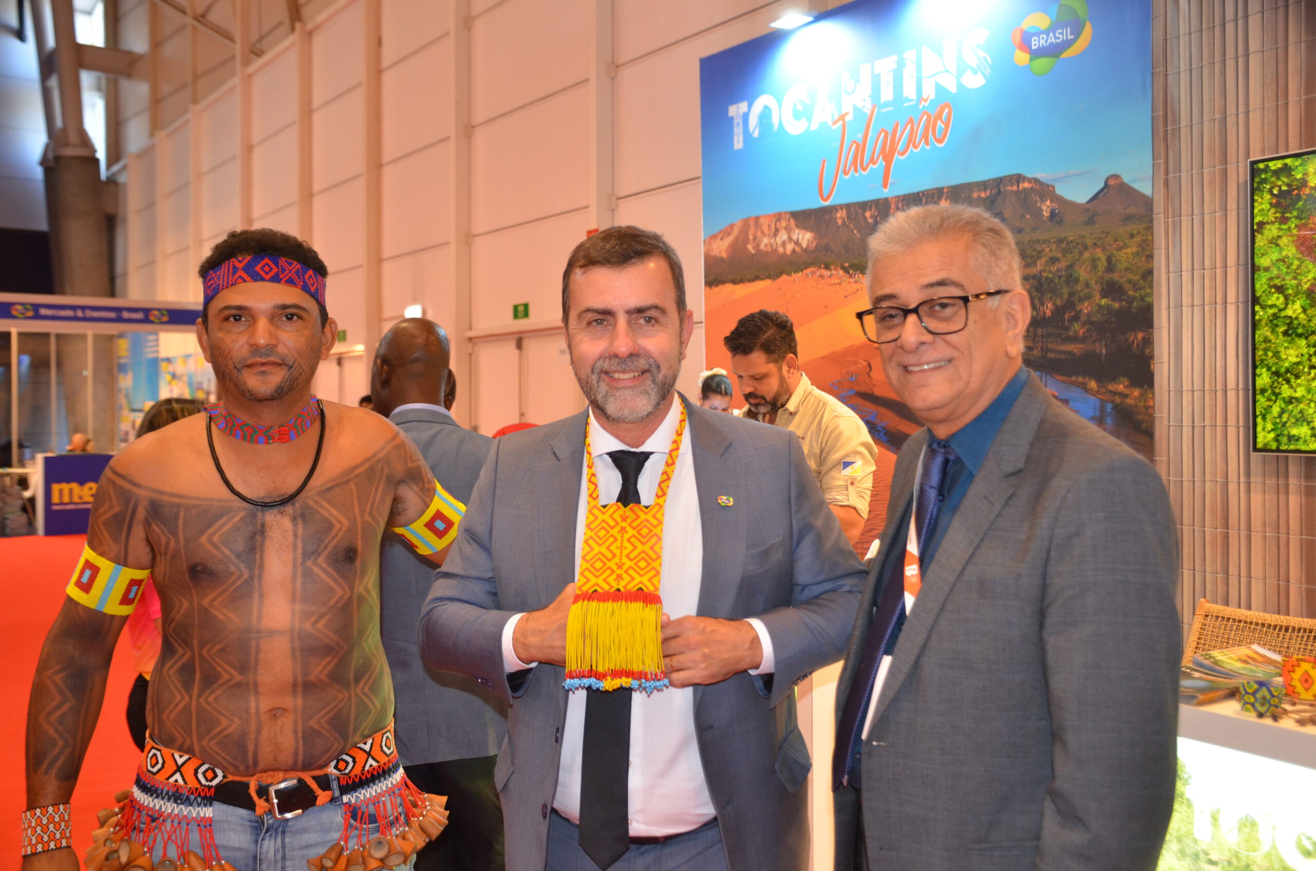 Marcelo Freixo, presidente da Embratur, visitou o estande de Tocantins Marcelo Freixo, presidente da Embratur, visitou o estande de Tocantins