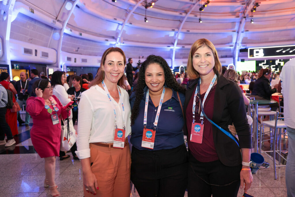 Patrícia Calsavara, do Royal Palm Plaza, Rosangela Duarte, da Copastur, e Daniela Rabay, do Royal Palm Plaza