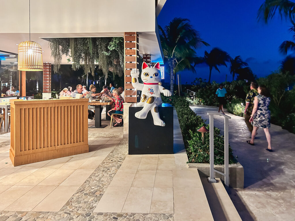 Recepção do restaurante Gatsu Gatsu no Sandals Curaçao