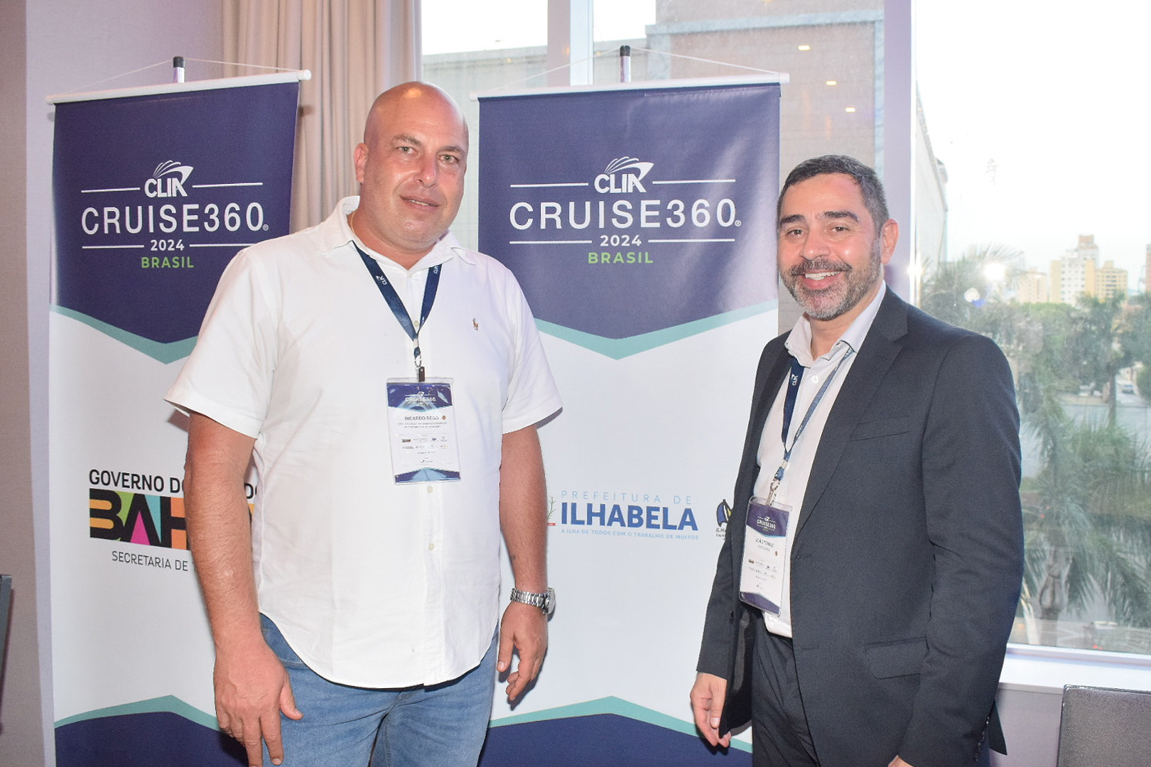 Ricardo Rego, da secretaria de Turismo de Ilhabela e João Tomaz, da Artec Brasil Ricardo Rego, da secretaria de Turismo de Ilhabela e João Tomaz, da Artec Brasil