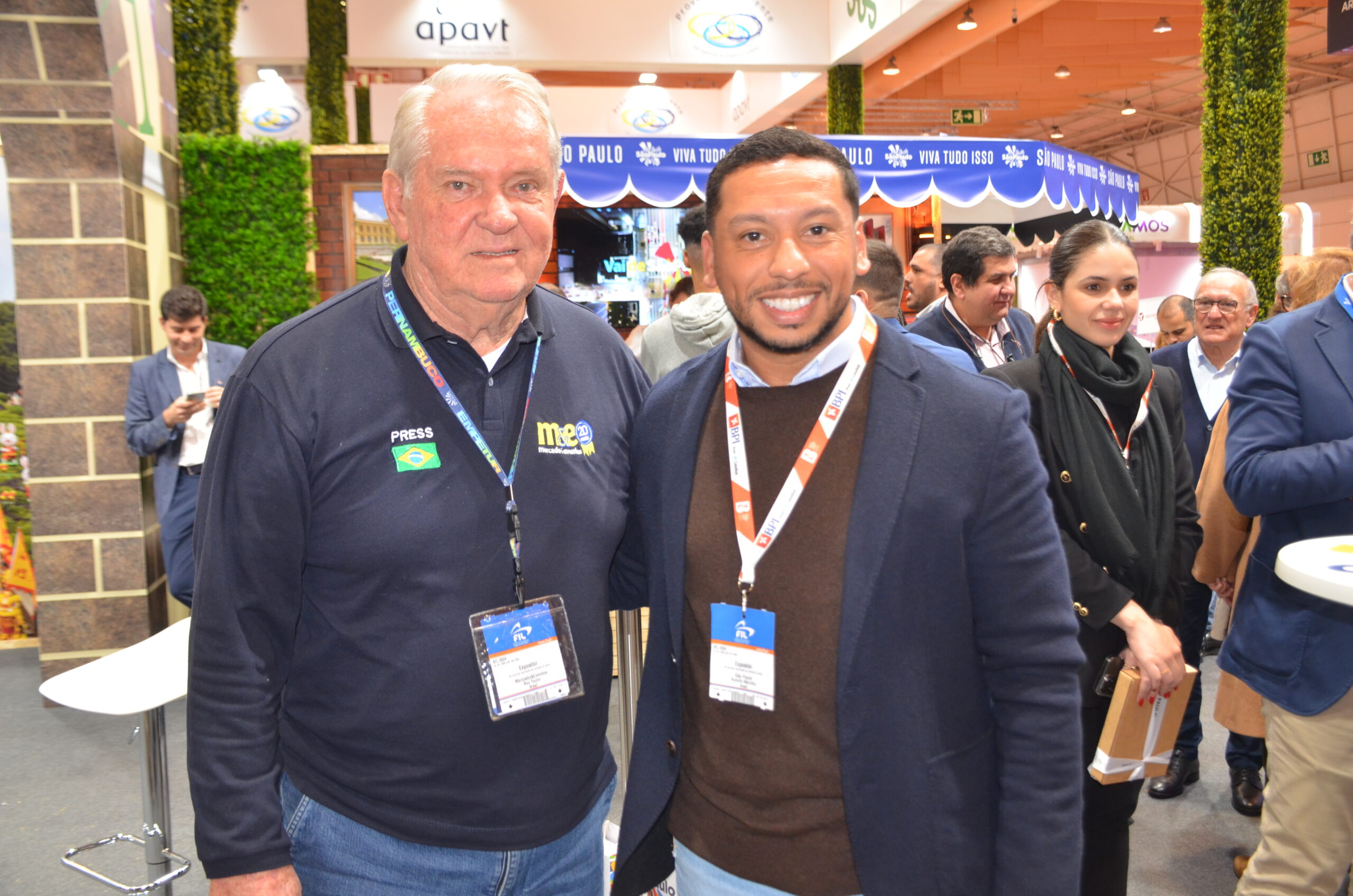Roy Taylor, do M&E e Rodolfo Marinho, secretário de turismo da cidade de São Paulo Roy Taylor, do M&E e Rodolfo Marinho, secretário de turismo da cidade de São Paulo