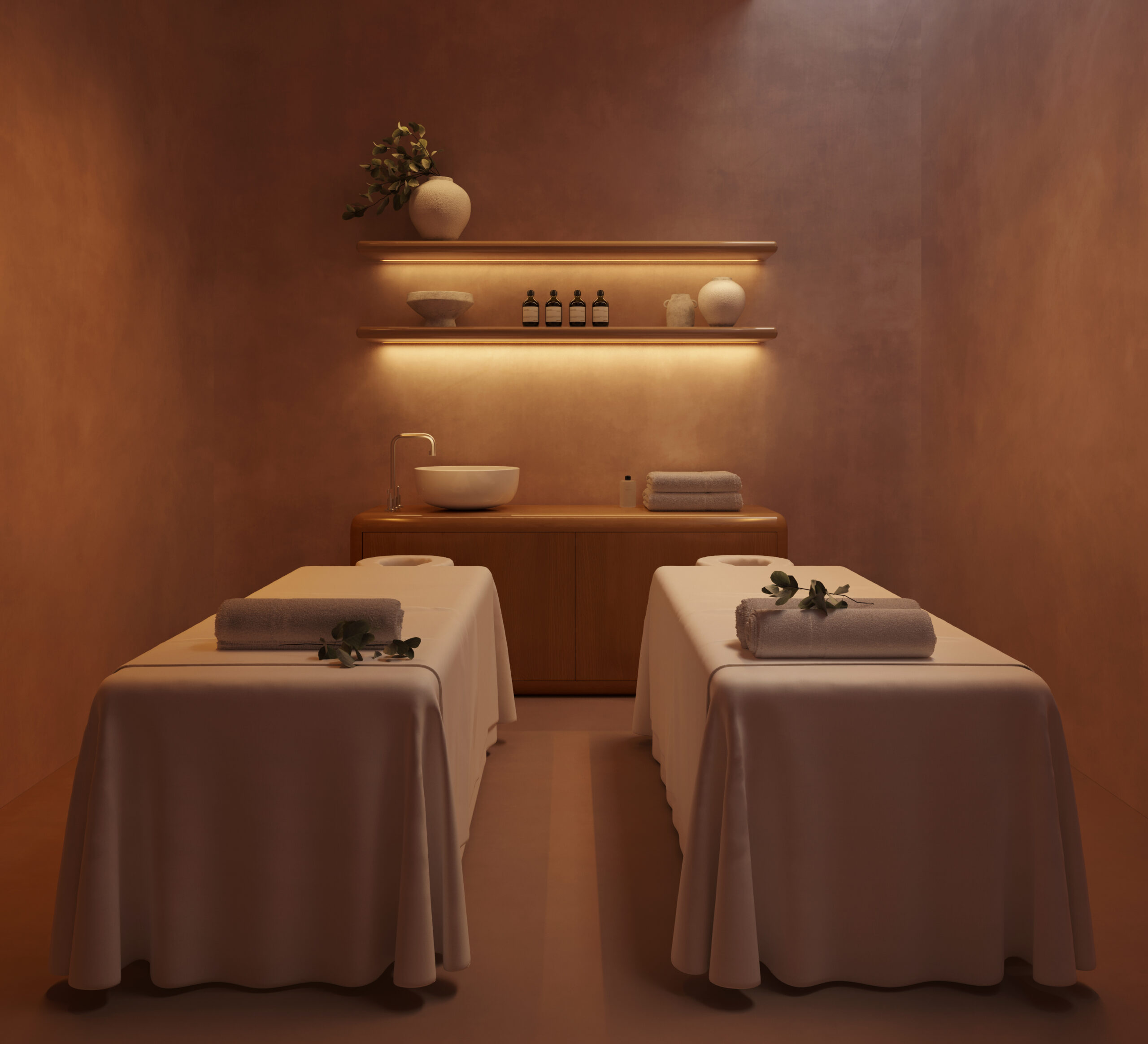 Sala de tratamento de spa Sala de tratamento de spa