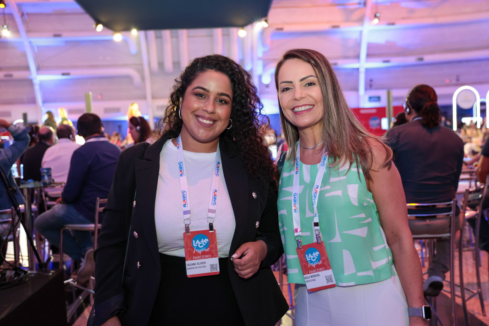 Taciane Oliveira, do Visite São Paulo, e Keila Moreira, da Unedestinos