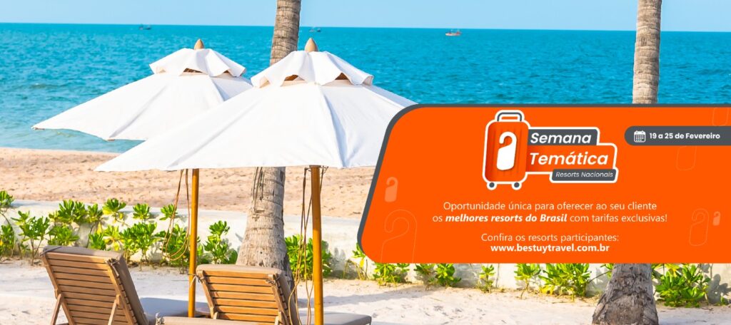 BestBuy Travel inicia Semana Temática de Resorts Nacionais com descontos de até 40%