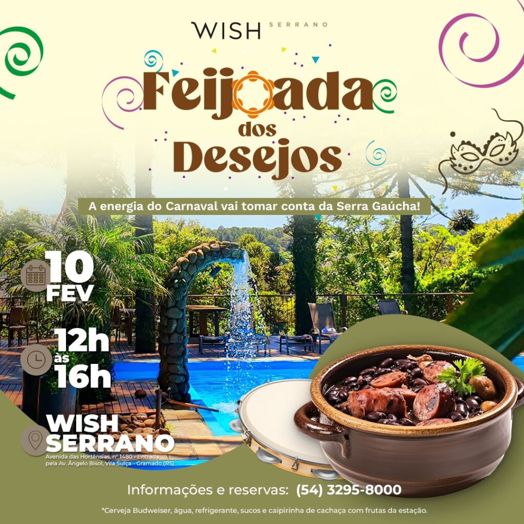 Wish Serrano recebe Feijoada dos Desejos neste sábado (10)