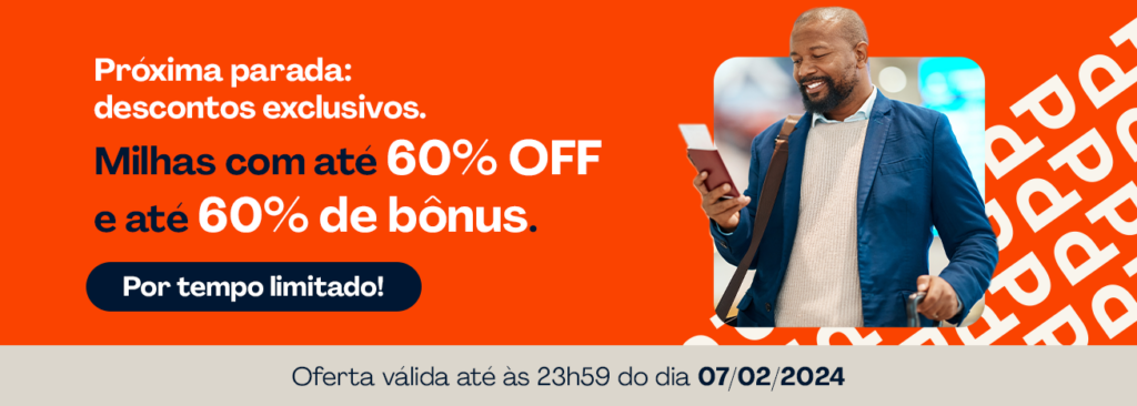 PaGol oferece até 60% de desconto na compra de milhas e bônus de até 60%