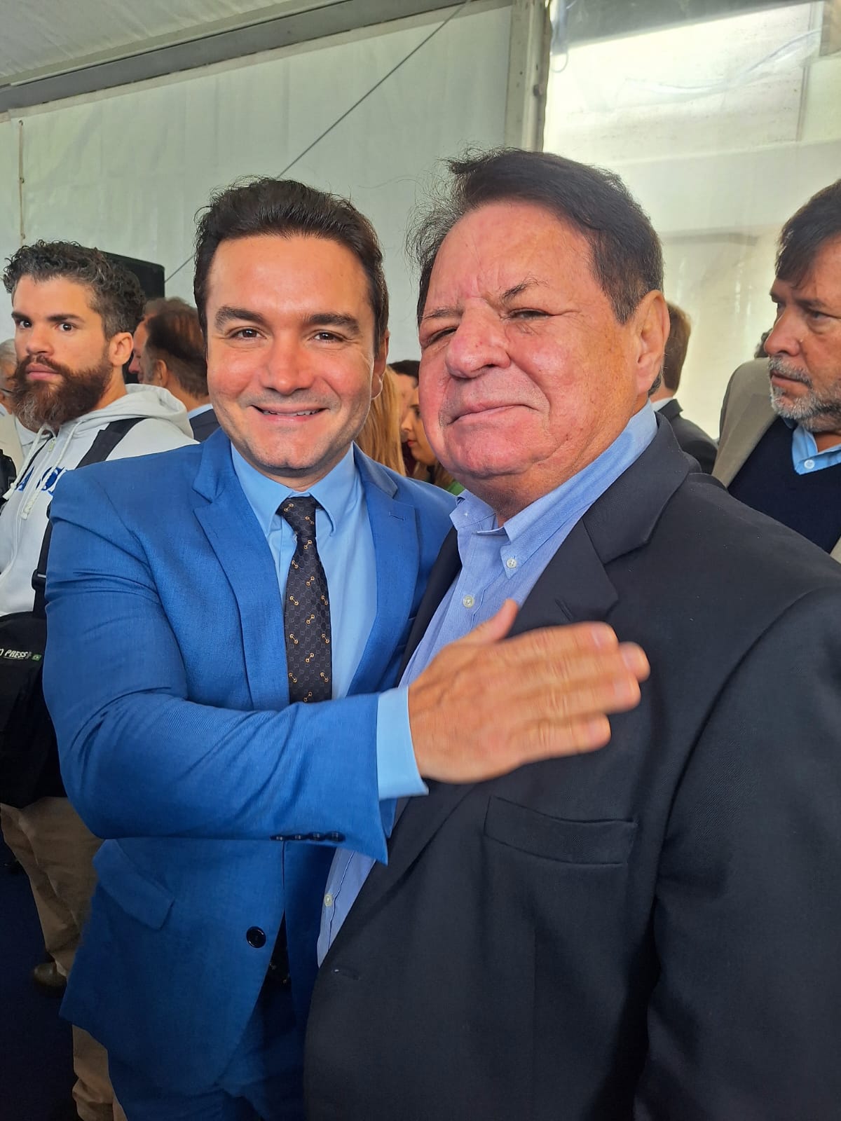 Ailton Abreu, representante do destino Maranhão com Celso Sabino, ministro do Turismo Ailton Abreu, representante do destino Maranhão com Celso Sabino, ministro do Turismo
