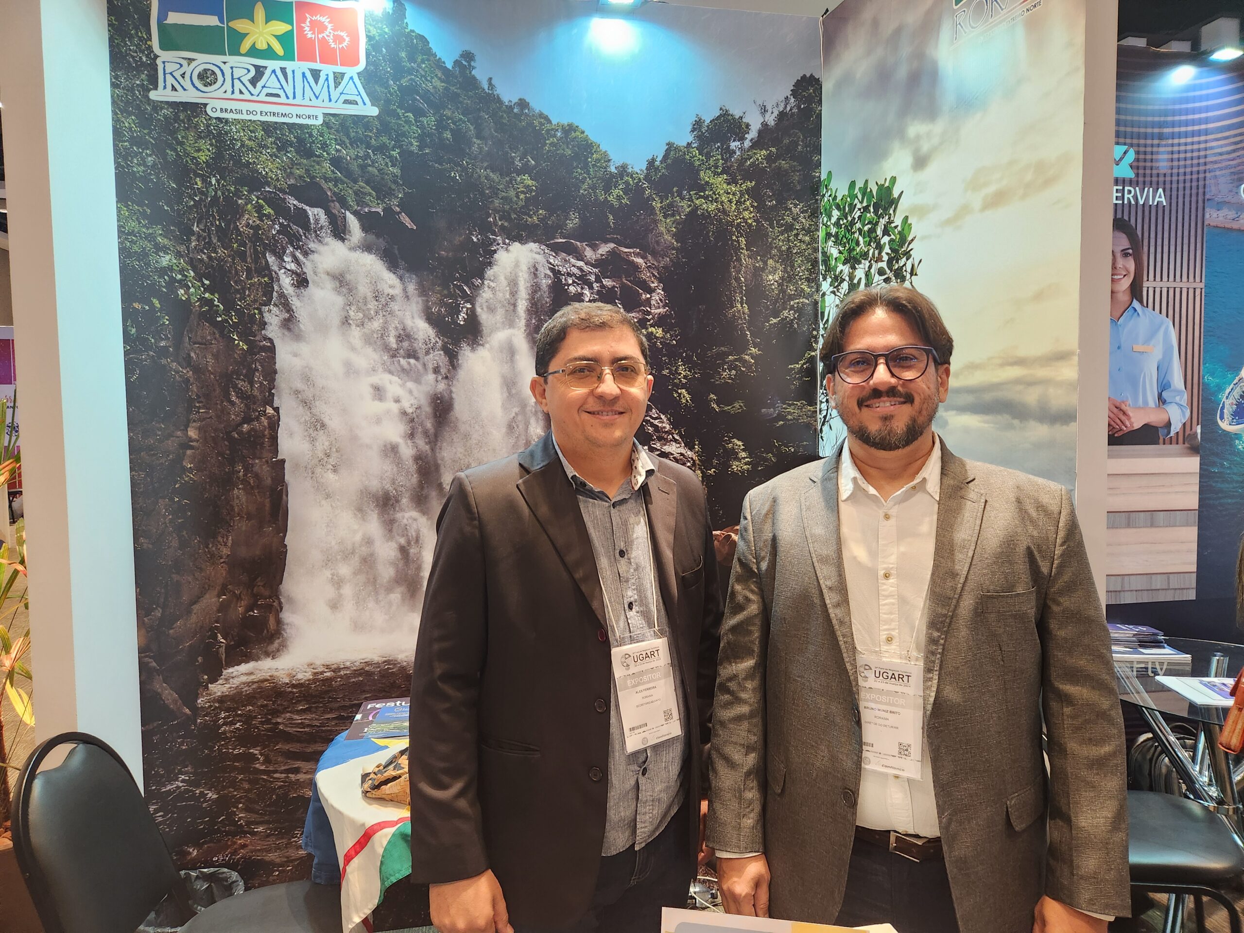 Alex Ferreira, vice, e Bruno Dantas, diretor do Departamento e Turismo de Roraima