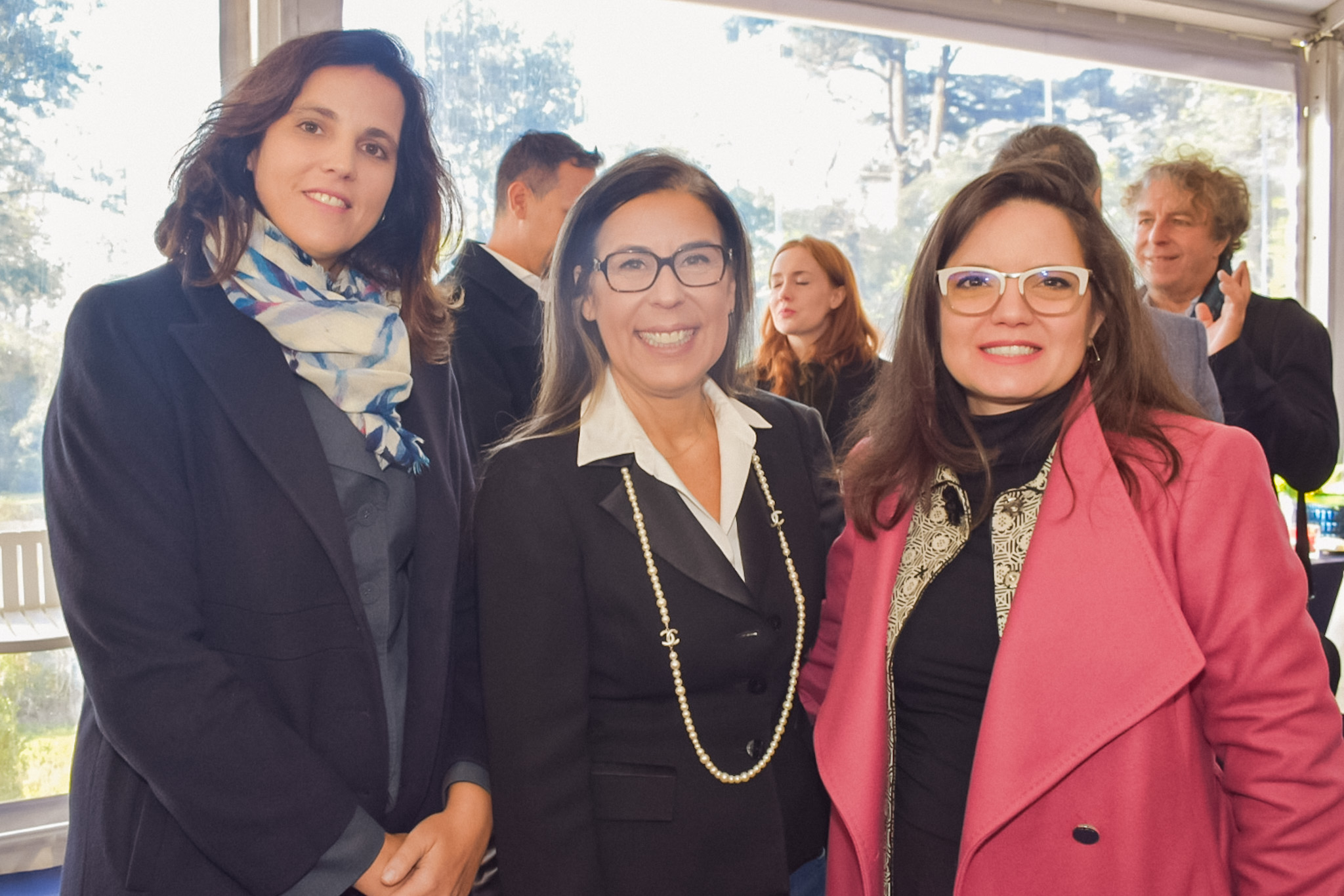 Ana Biselli Aidar, da Resorts Brasil, Gisele Lima, da Promo; e Jaqueline Gil, da Embratur Ana Biselli Aidar, da Resorts Brasil, Gisele Lima, da Promo; e Jaqueline Gil, da Embratur