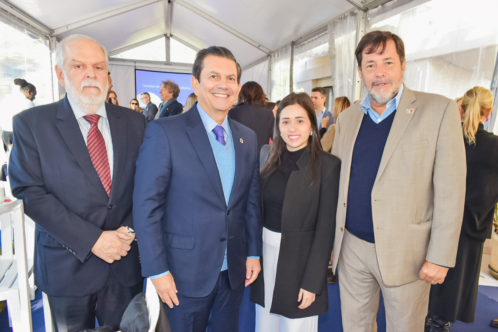 Antônio Carlos Pinheiro, da Funcex; Otávio Leite, da Ana Cazelato, da Setur-RJ; e Sérgio Ricardo, da Turisrio Antônio Carlos Pinheiro, da Funcex; Otávio Leite, da Ana Cazelato, da Setur-RJ; e Sérgio Ricardo, da Turisrio