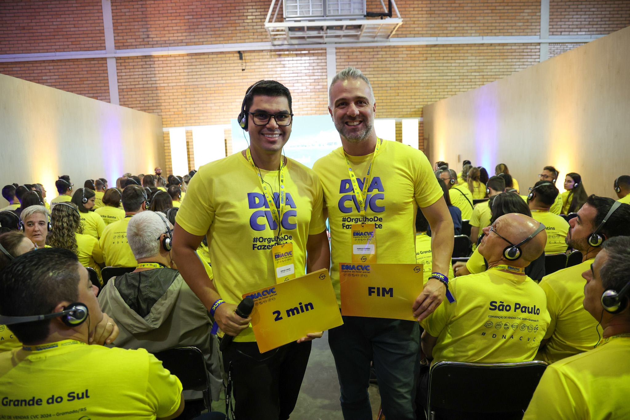 Aroldo Júnior e Fabrício Romero, da CVC Corp Aroldo Júnior e Fabrício Romero, da CVC Corp