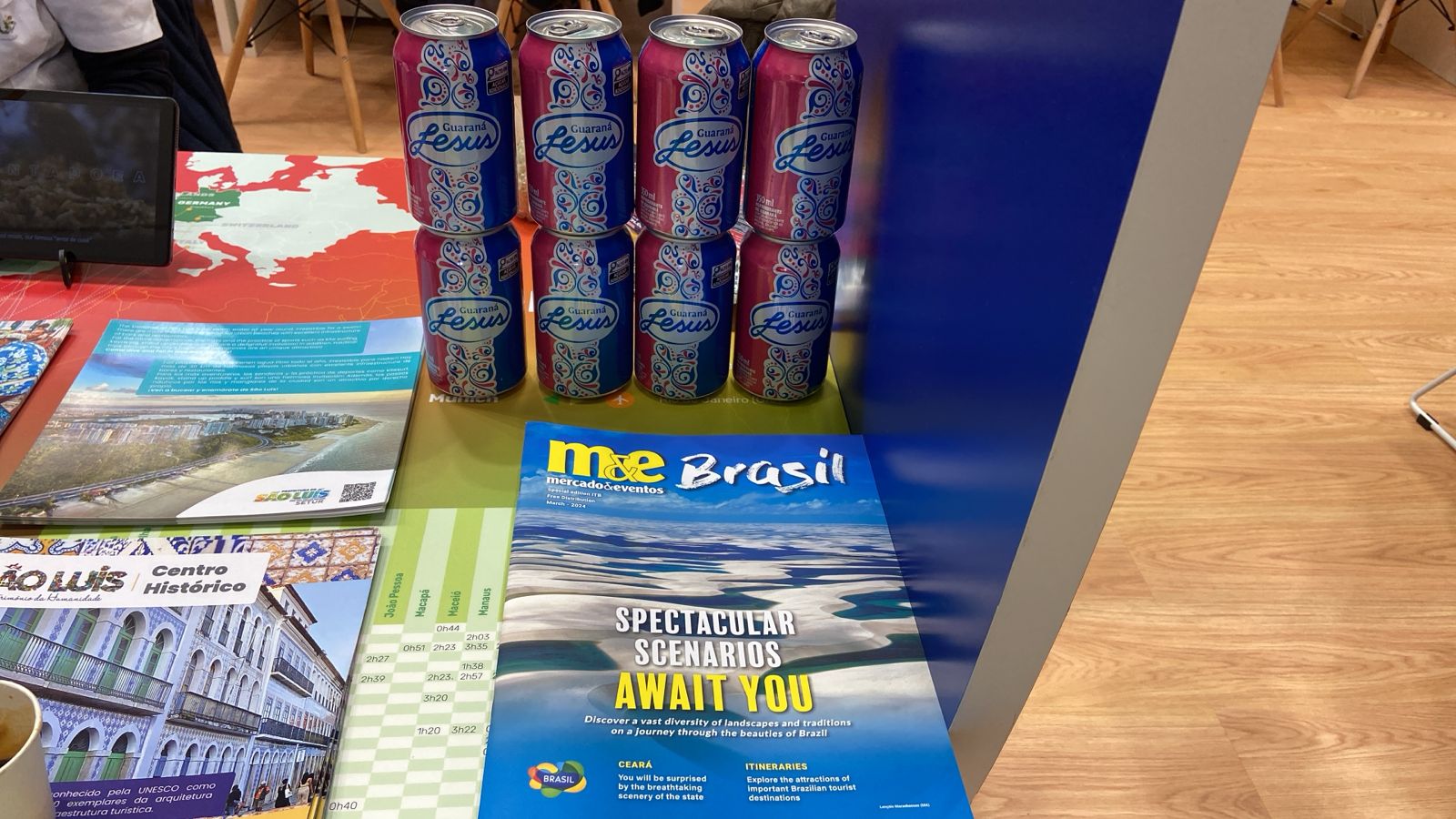 As revistas do M&E ficaram em evidência em todos os estandes dos expositores do Brasil As revistas do M&E ficaram em evidência em todos os estandes dos expositores do Brasil