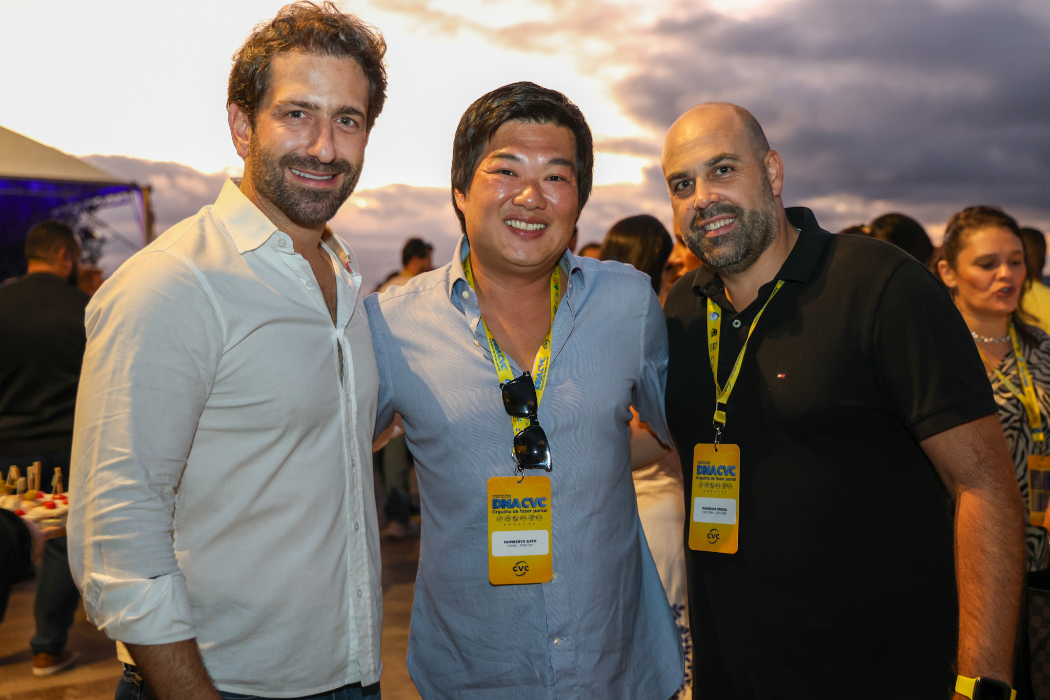 Bruno Heleno, da Trend, China, da CVC Corp, e Emerson Souza, da CVC Corp Bruno Heleno, da Trend, China, da CVC Corp, e Emerson Souza, da CVC Corp