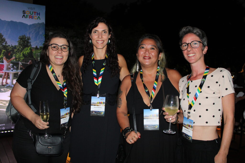 Celia Lima, da Agaxtur, Paula Bilenky, da Indomita Collection, e Fabíola Fukuara e Adriana Rosa, da Venturas Celia Lima, da Agaxtur, Paula Bilenky, da Indomita Collection, e Fabíola Fukuara e Adriana Rosa, da Venturas