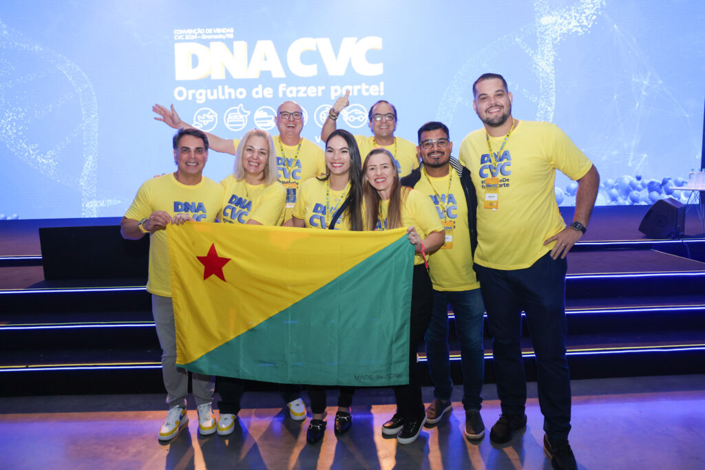 Colaboradores da CVC do Acre com diretoria da CVC Corp