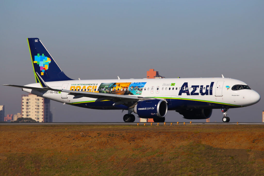 Copia de AZUL A320NEO CGH01 Volume de passageiros da Azul em Congonhas praticamente dobra após ampliação de slots