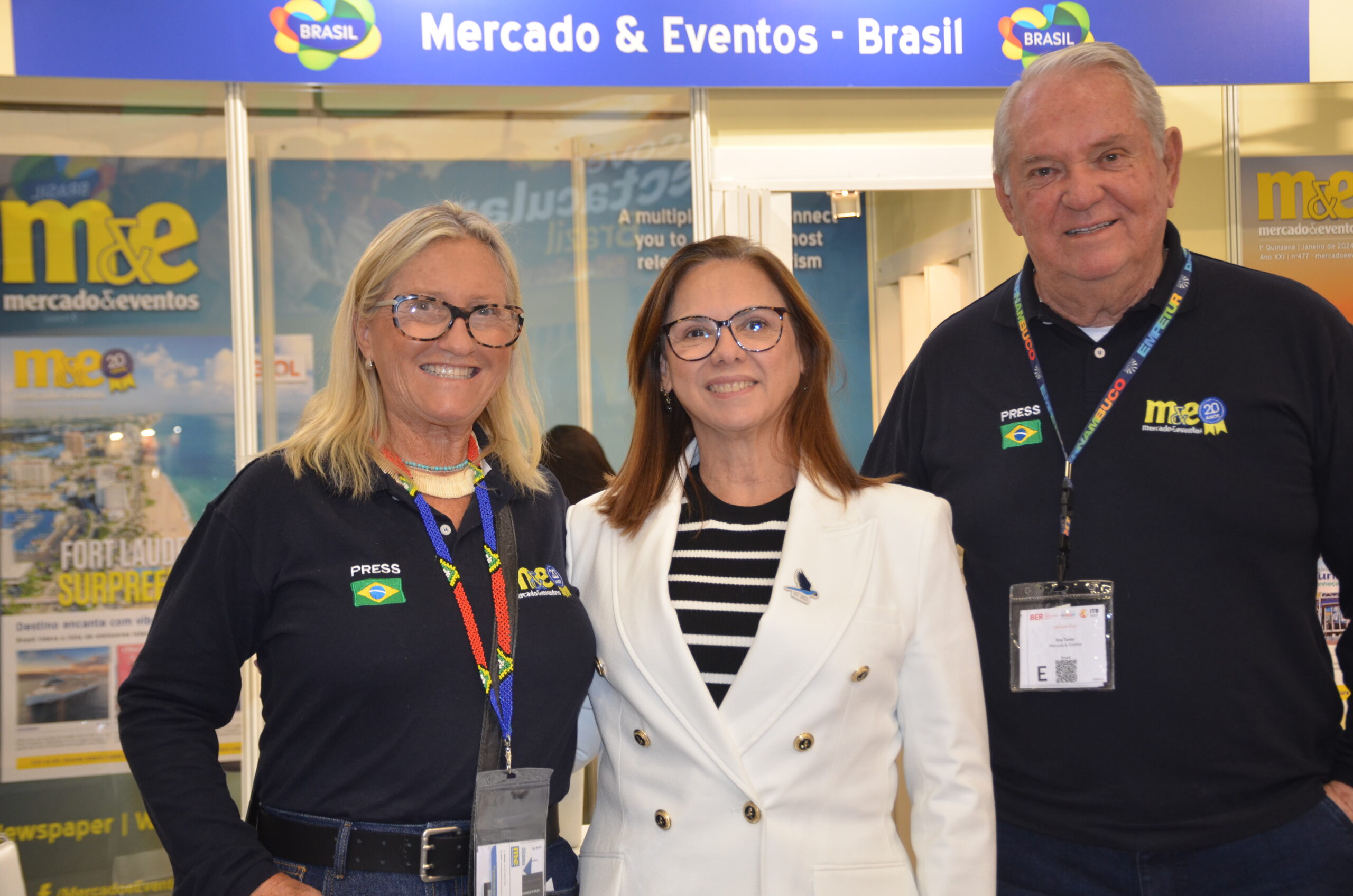 Rosa Masgrau e Roy Taylor, do M&E com Solange Portela, secretária de turismo do RN Rosa Masgrau e Roy Taylor, do M&E com Solange Portela, secretária de turismo do RN