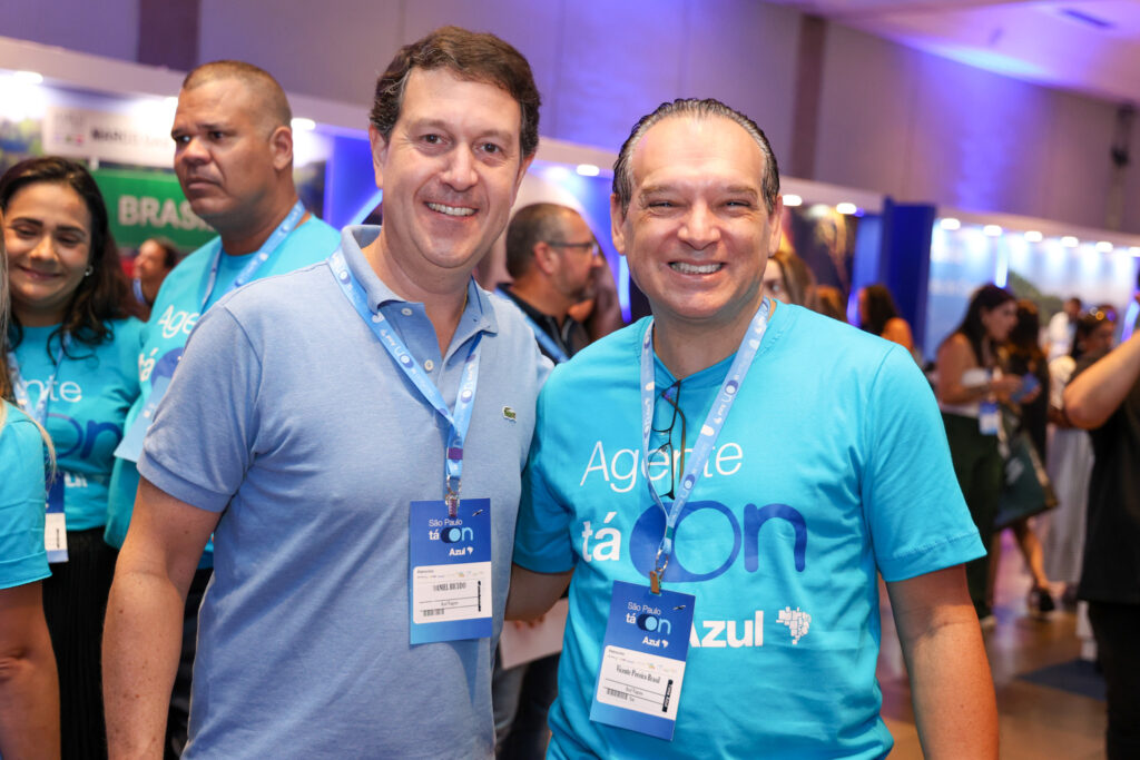 Daniel Bicudo e Vicente Brasil, da Azul Viagens