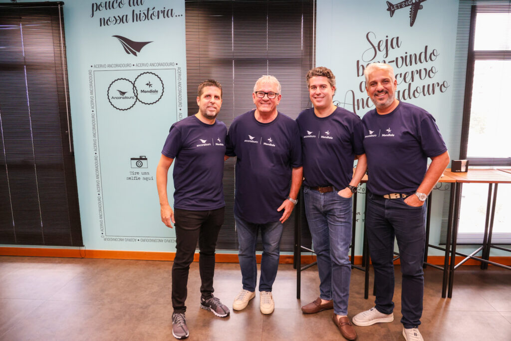 Daniel Castanho, Roberto Garbin, Juarez Cintra Neto e Marcelo Rolin, diretores da Ancoradouro