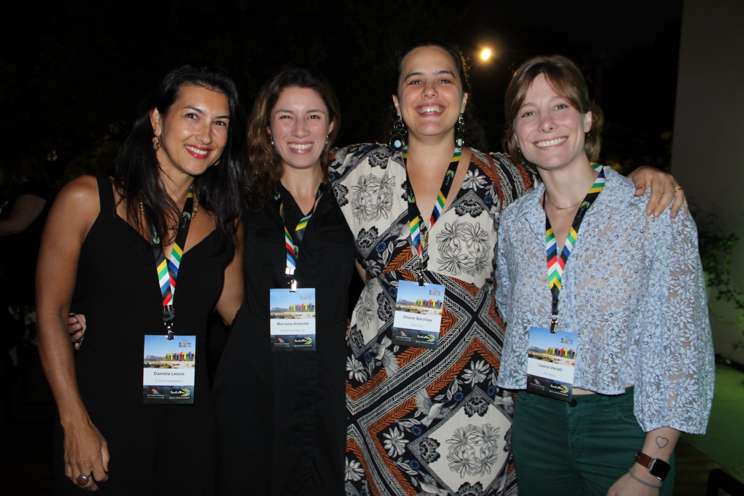 Daniela Lessio, da D Flow Connections, Mariana Amorim, do Marketing Collection, Eliane Barzilay, do Safari 365, e Laura Verati, da Viin Africa Daniela Lessio, da D Flow Connections, Mariana Amorim, do Marketing Collection, Eliane Barzilay, do Safari 365, e Laura Verati, da Viin Africa
