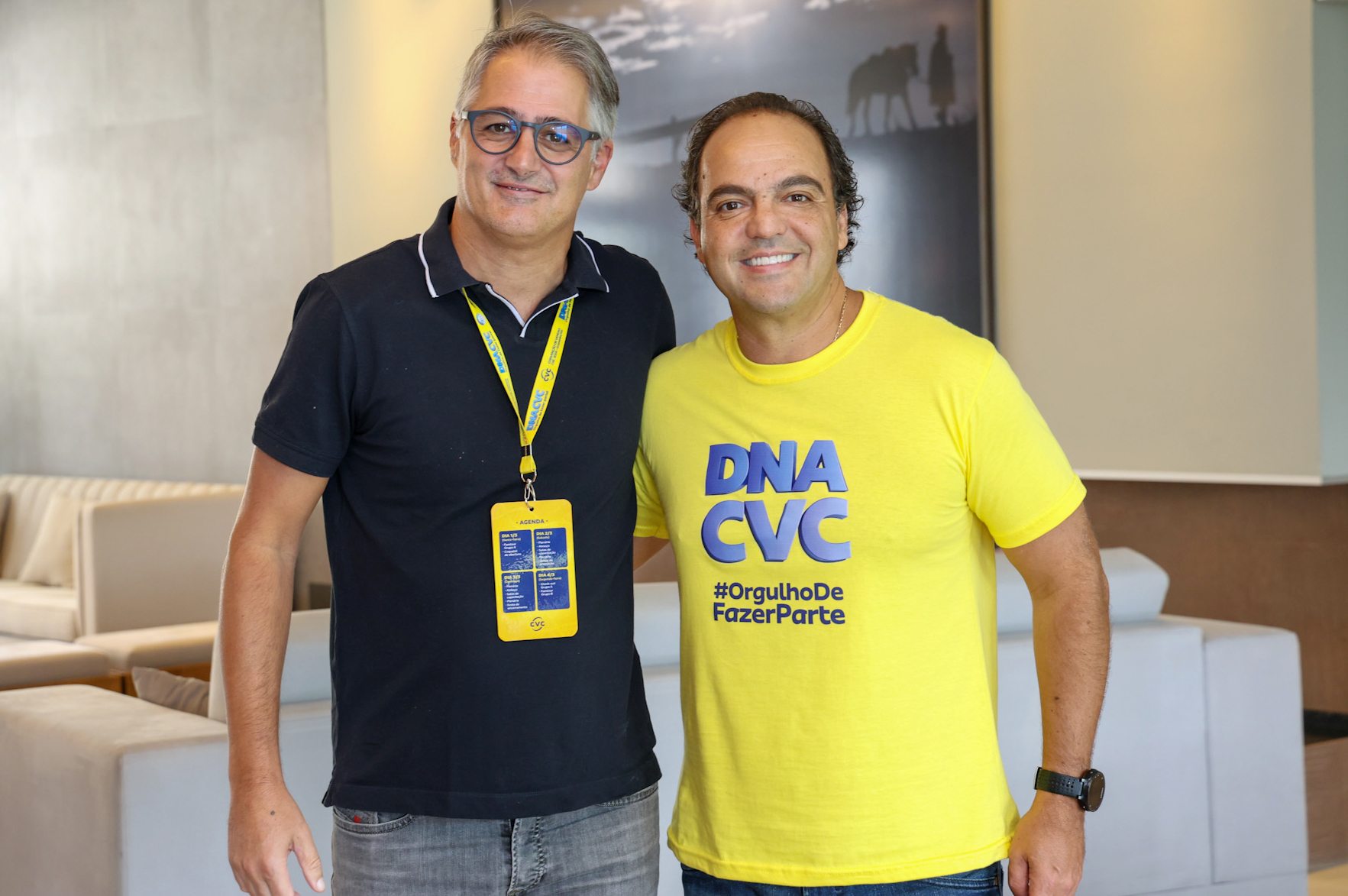 Diego Garcia, diretor geral da CVC Corp na Argentina, e Fabio Godinho, CEO da CVC
