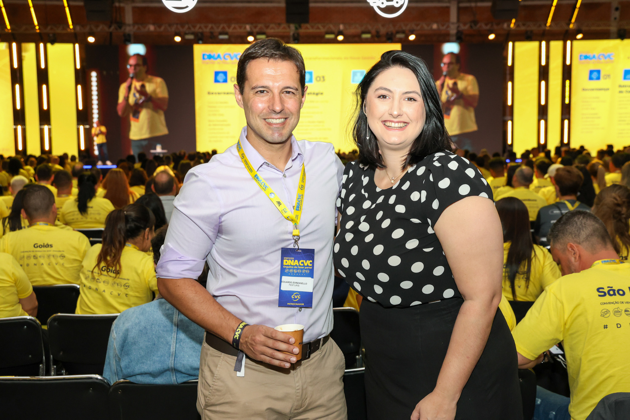 Eduardo Zorzanello e Cibele Marcon, do Festuris Eduardo Zorzanello e Cibele Marcon, do Festuris