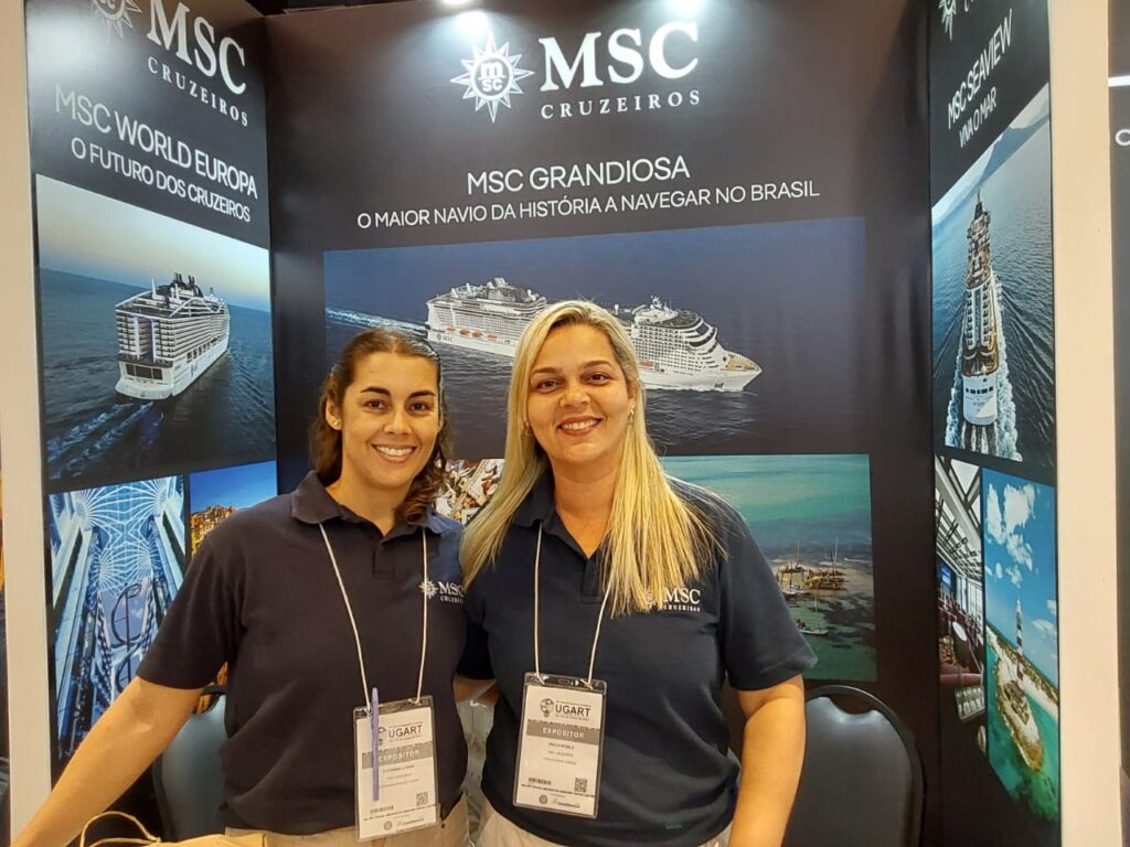 Elizangela Silva e Paula Sperte da MSC Cruzeiros Elizangela Silva e Paula Sperte da MSC Cruzeiros