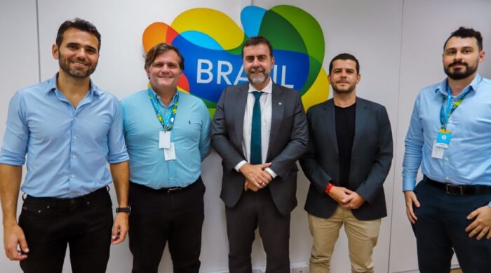 Embratur e Inframérica discutem Turismo internacional no Distrito Federal e Goiás 1 Embratur e Inframérica se reuniram na sede da Agência, em Brasília, para discutir turismo internacional no Centro-Oeste (Divulgação)