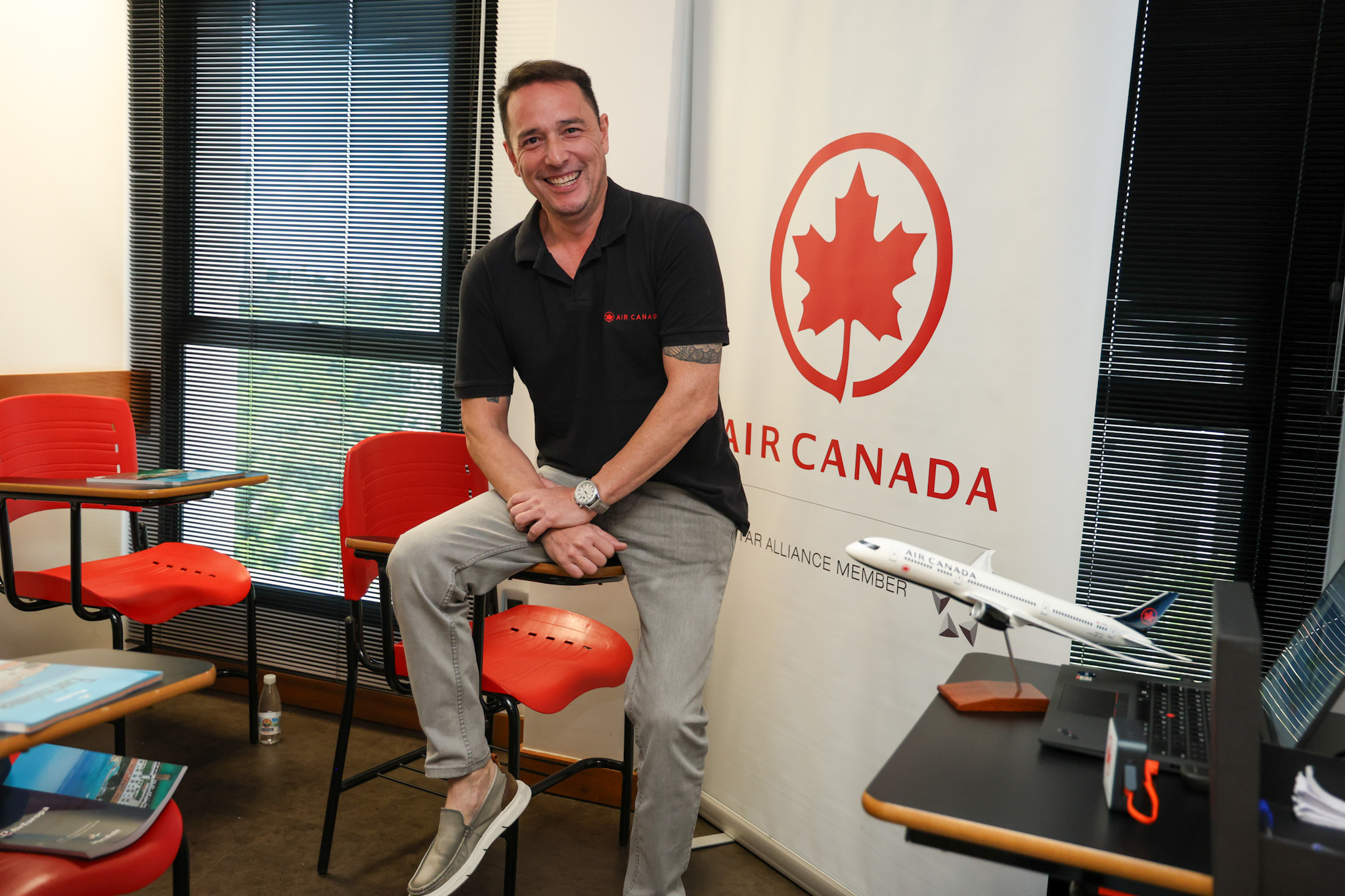 Ernesto Airosa, da Air Canadá Ernesto Airosa, da Air Canadá