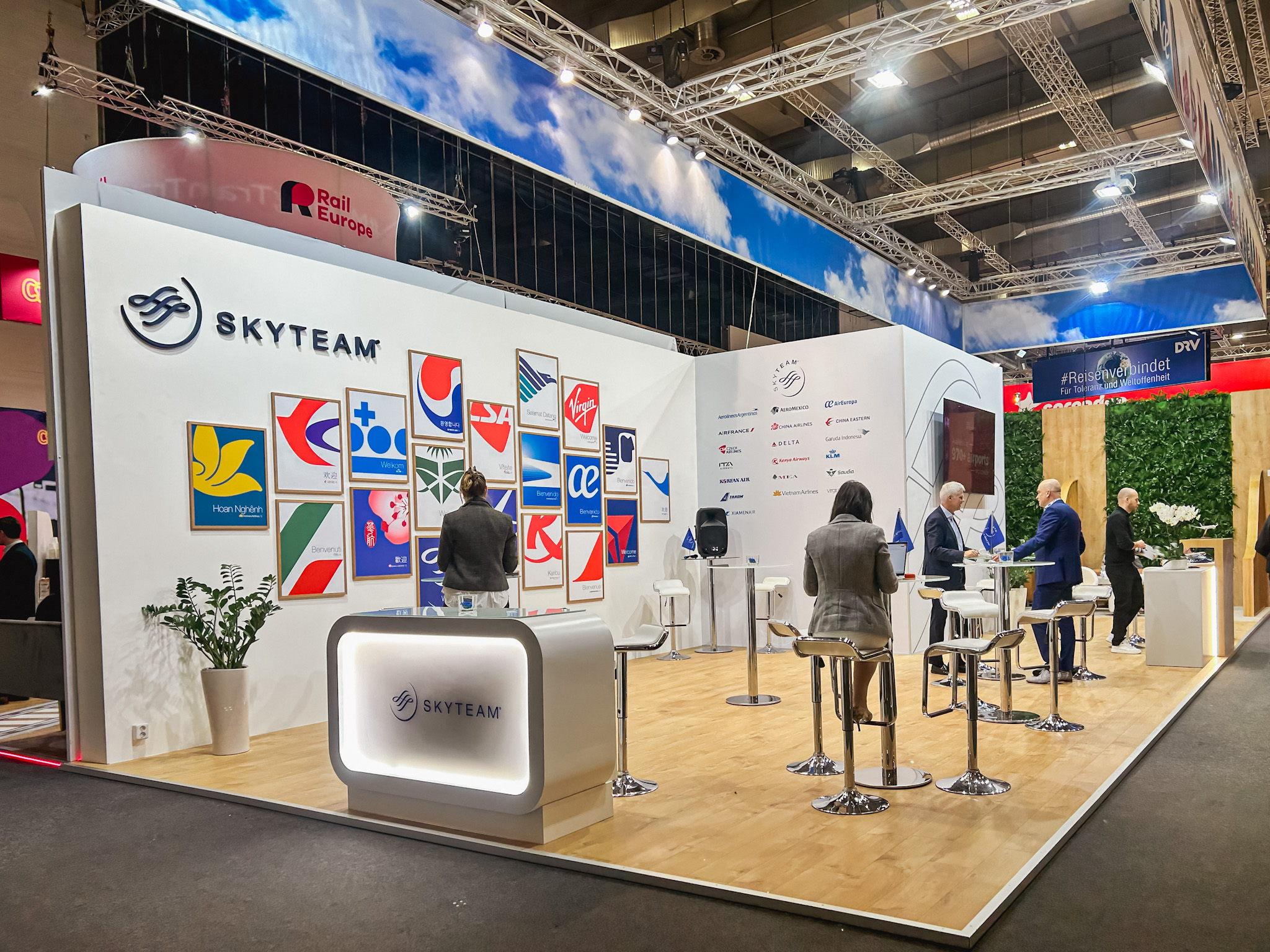 Estande da Skyteam na ITB Estande da Skyteam na ITB
