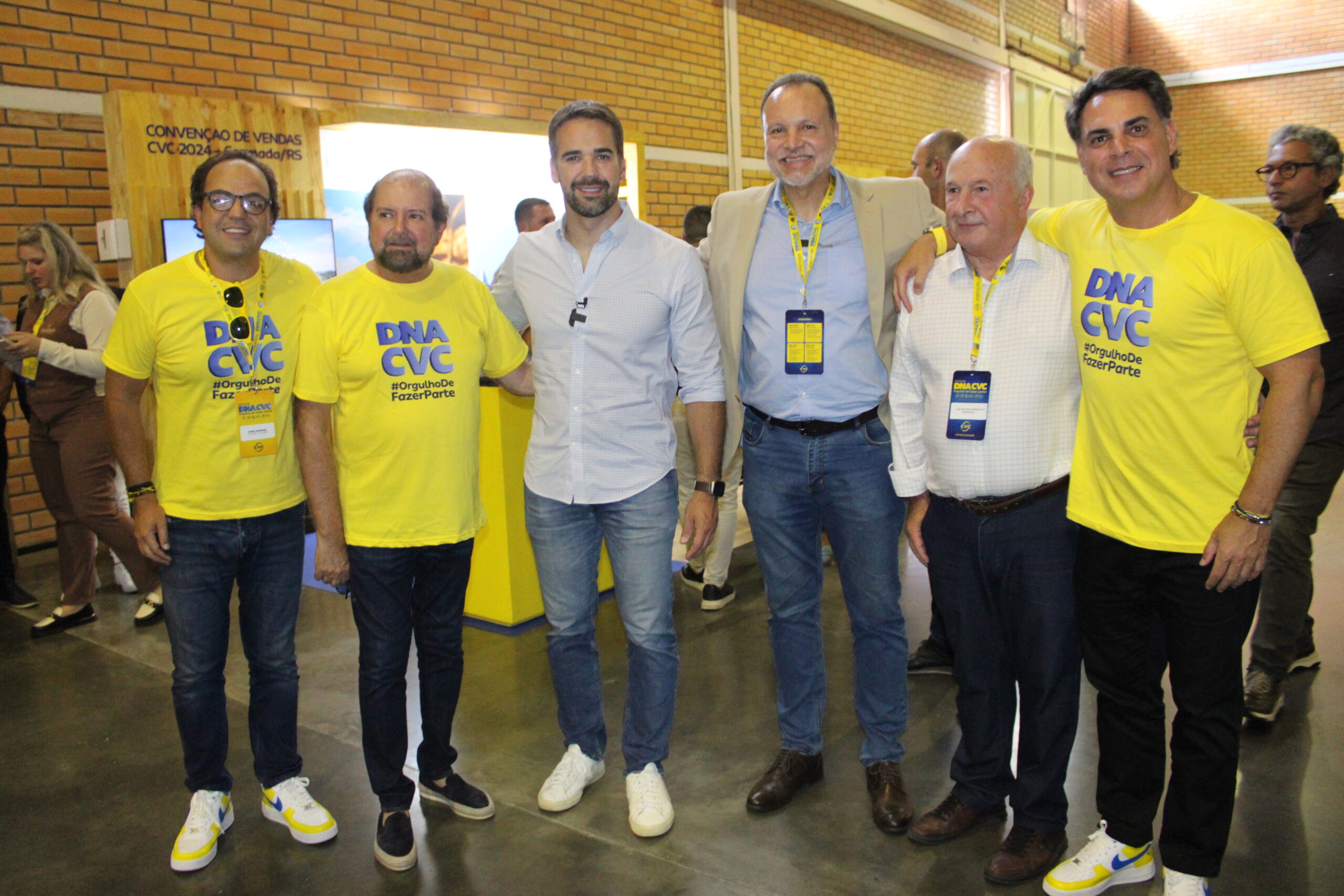 Fabio Godinho, Guilherme Paulus, Eduardo Leite, Luiz Fernando, Luia Barbacovi e Emerson Belan Fabio Godinho, Guilherme Paulus, Eduardo Leite, Luiz Fernando, Luia Barbacovi e Emerson Belan