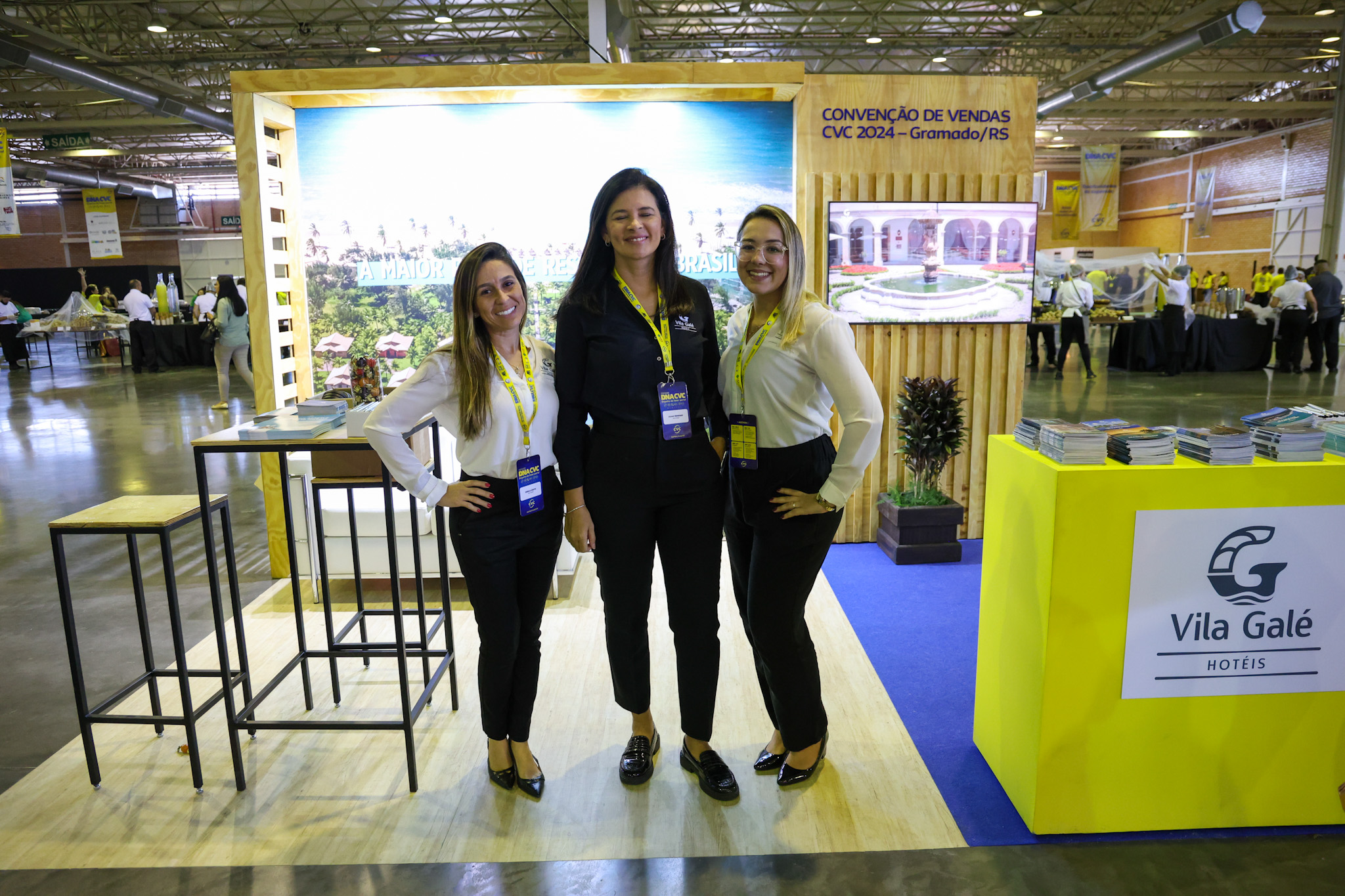 Gisele Souto, Lilian Santos e Carla Trombini, do Vila Gale Hotel Gisele Souto, Lilian Santos e Carla Trombini, do Vila Gale Hotel