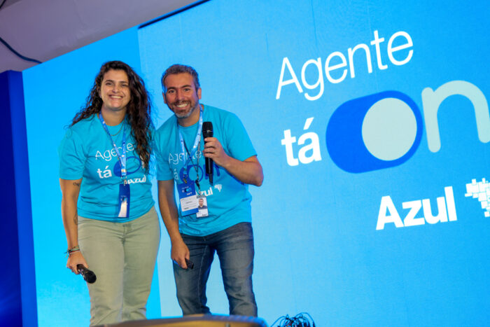 O que o agente de viagens busca em uma operadora? Azul Viagens responde 1 Giuliana Mesquita e Ricardo Bezerra da Azul Viagens e1711050373630 O que o agente de viagens busca em uma operadora? Azul Viagens responde