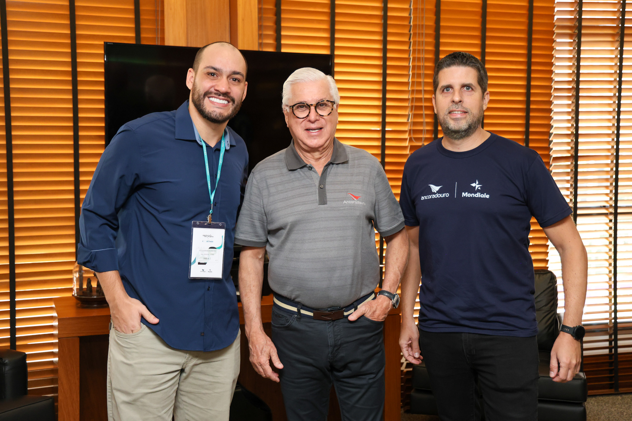 Guilherme Junkert, da MG Travel, Juarez Cintra Filho e Daniel Castanho, da Ancoradouro Guilherme Junkert, da MG Travel, Juarez Cintra Filho e Daniel Castanho, da Ancoradouro