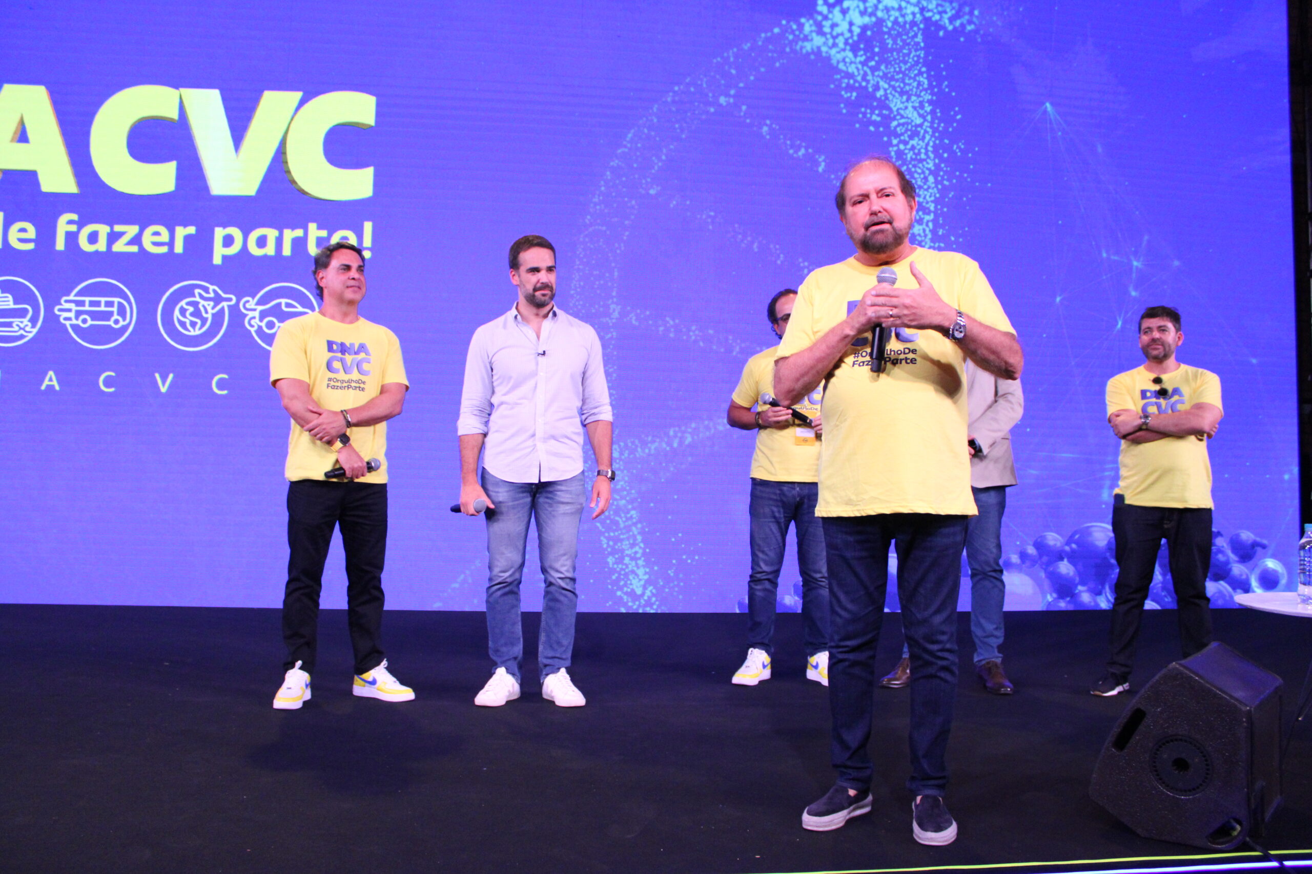 Guilherme Paulus, fundador da CVC, durante Convenção Guilherme Paulus, fundador da CVC, durante Convenção