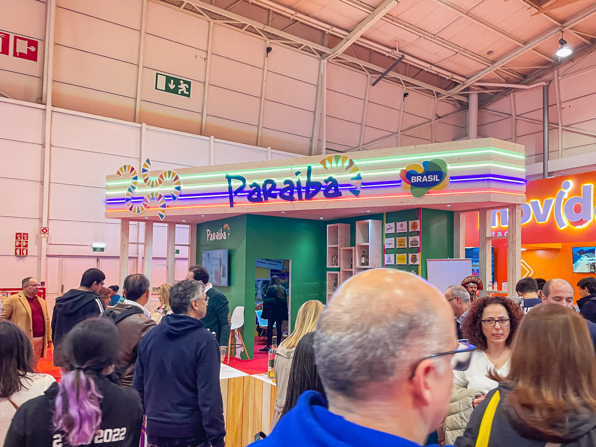 Estande da Paraíba cheio de visitantes Estande da Paraíba cheio de visitantes
