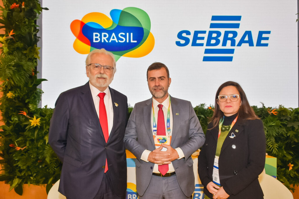 Roberto Jaguaribe, Embaixador do Brasil na Alemanha e Marcelo Freixo e Jaqueline Gil, da Embratur
