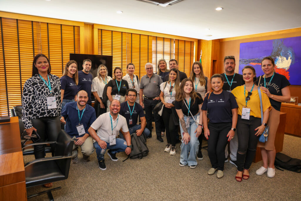 Juarez Cintra Filho diretor da Ancoradouro com agentes de viagens na sede da Ancoradouro Ancoradouro realiza o primeiro "Agente com A Gente" de 2024 em Campinas; veja fotos